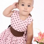 vestido marrom de bolinha bebe vestido marrom de bolinha bebe