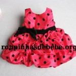 vestido de bebe vermelho importado