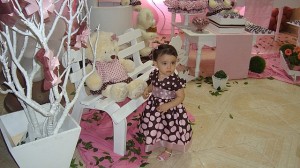 festa marrom e rosa bailarina 1 ano vestido bebe