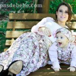 moda mae e filha bebe floral