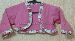 bolero infantil rosa