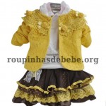 moda infantil inverno amarelo