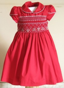 vestido de bebe vermelho luxo