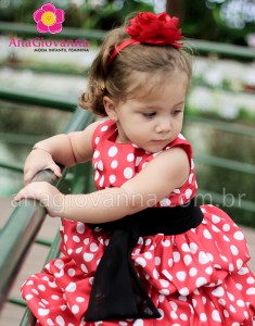 vestido da minnie vermelha