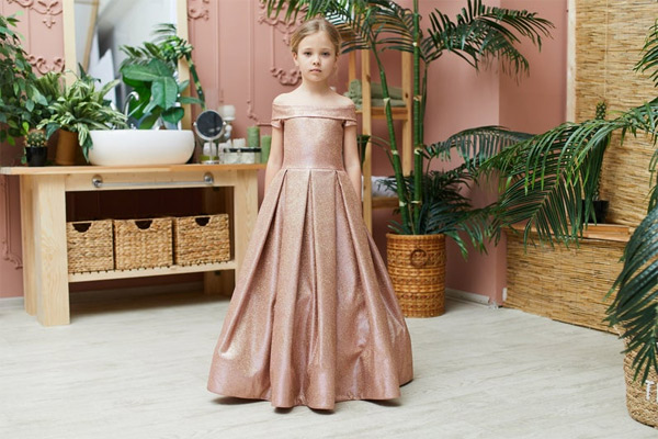 Vestido longo infantil para formatura