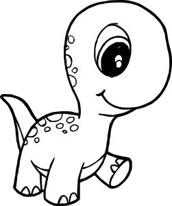 Baby Dinossauro para colorir