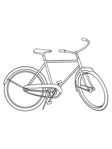 Bicicleta para colorir e imprimir
