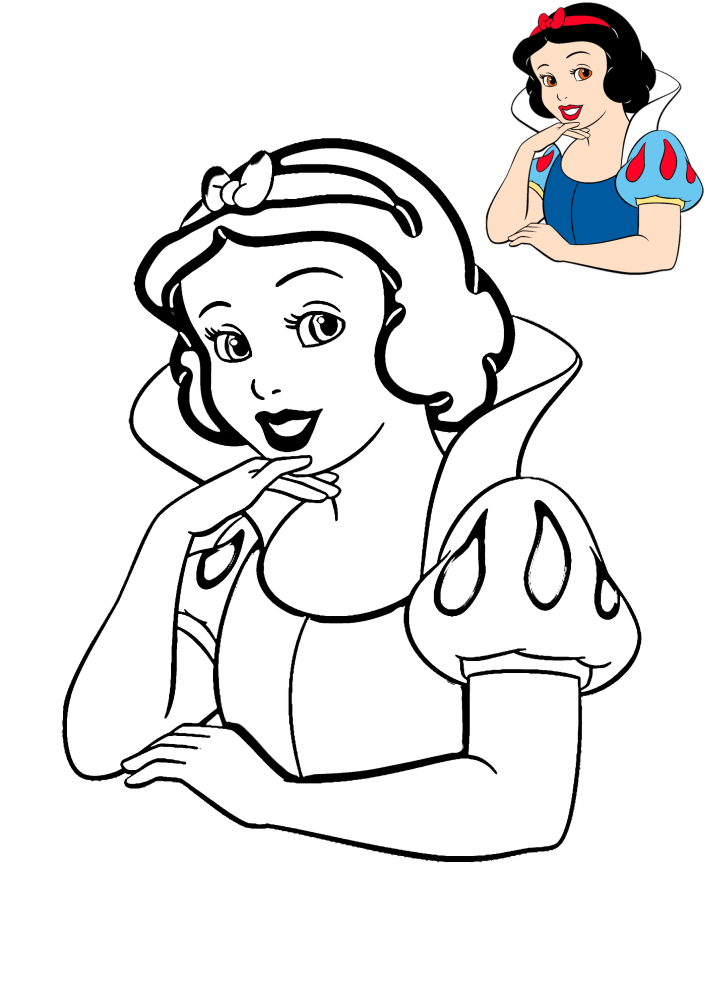 Desenho para colorir de princesas