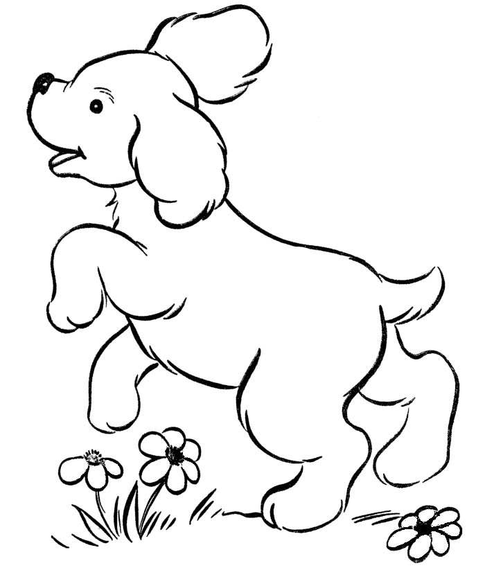 Cachorrinho para colorir e pintar