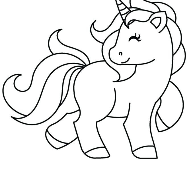 Desenho de unicórnio para colorir