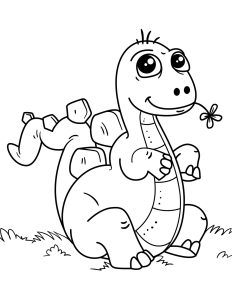 Dinossauro bebê para colorir