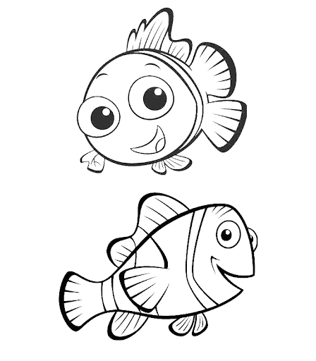 Dois amigos peixinhos