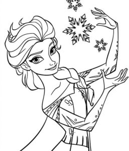 Elsa para imprimir e colorir