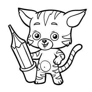 Gato para colorir