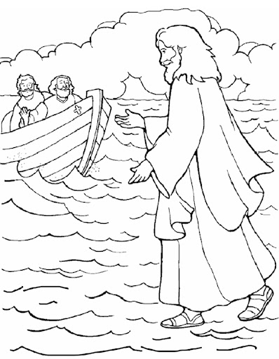 Jesus caminhando sobre o mar