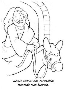 Jesus chegando em Jerusalém