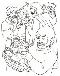 Jesus multiplica os peixes