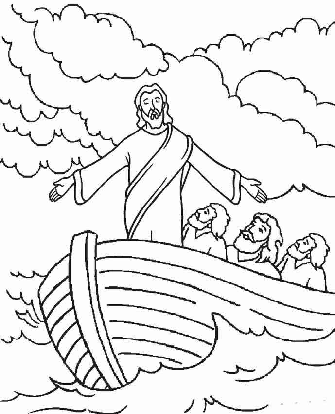 Jesus no barco