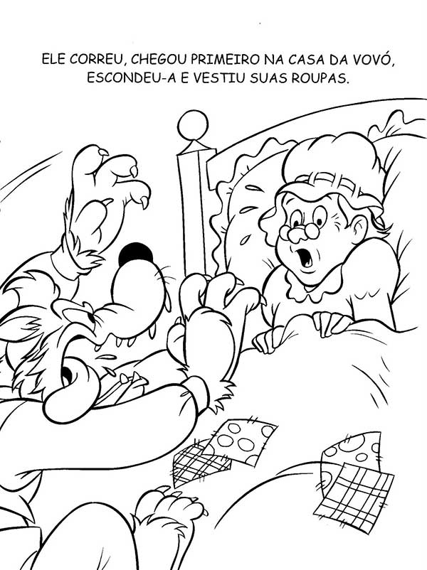 Lobo mau captura vovó