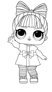 Menina LOL para colorir