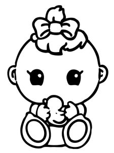 Nenezinho para colorir