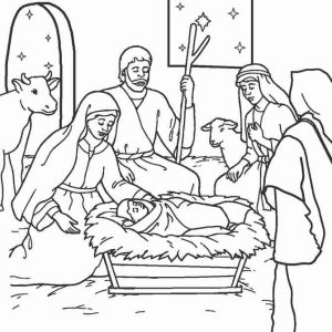 O bebê Jesus nasceu