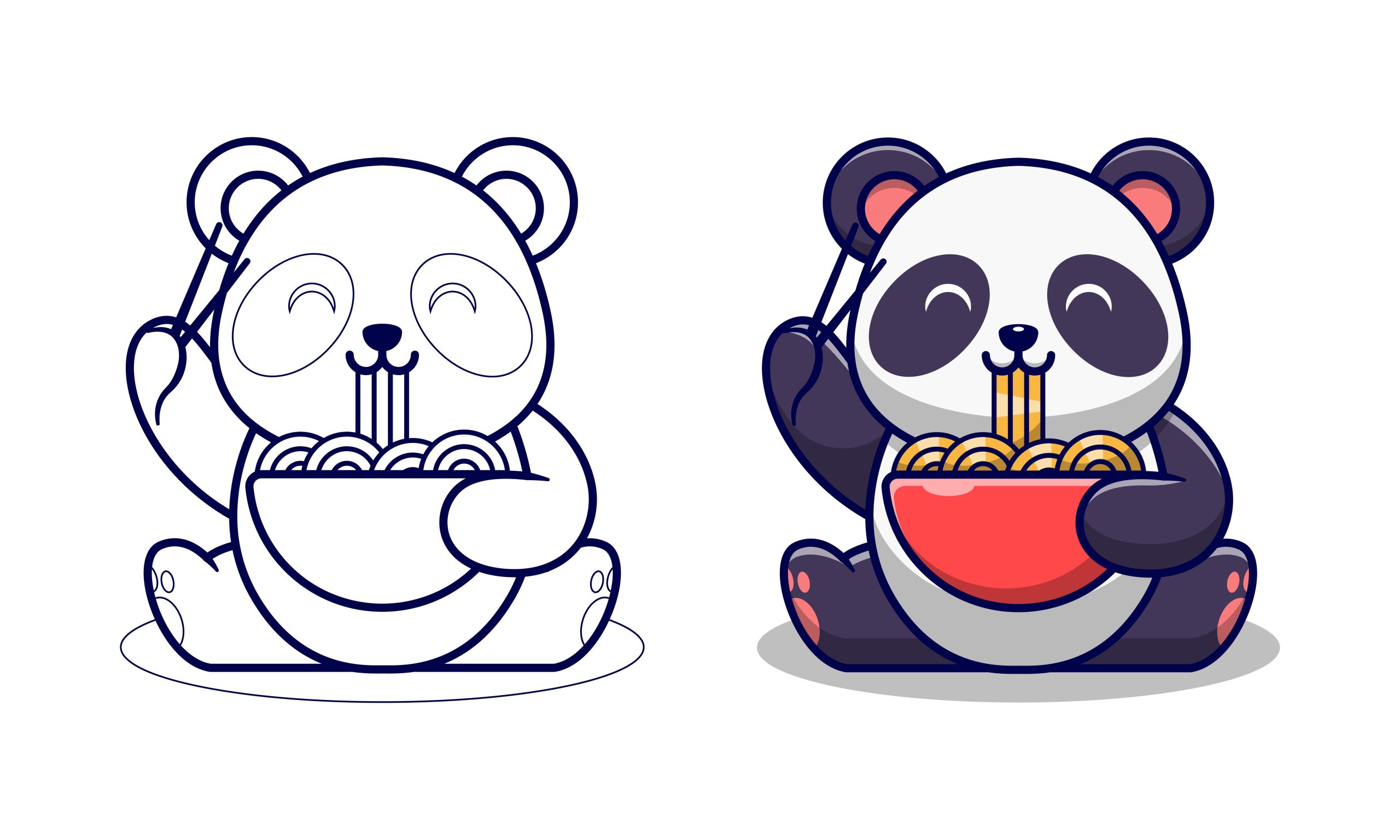 Panda-comendo-macarrão