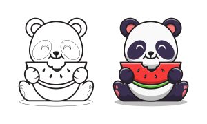 Panda-comendo-melancia