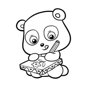 Panda-desenhando