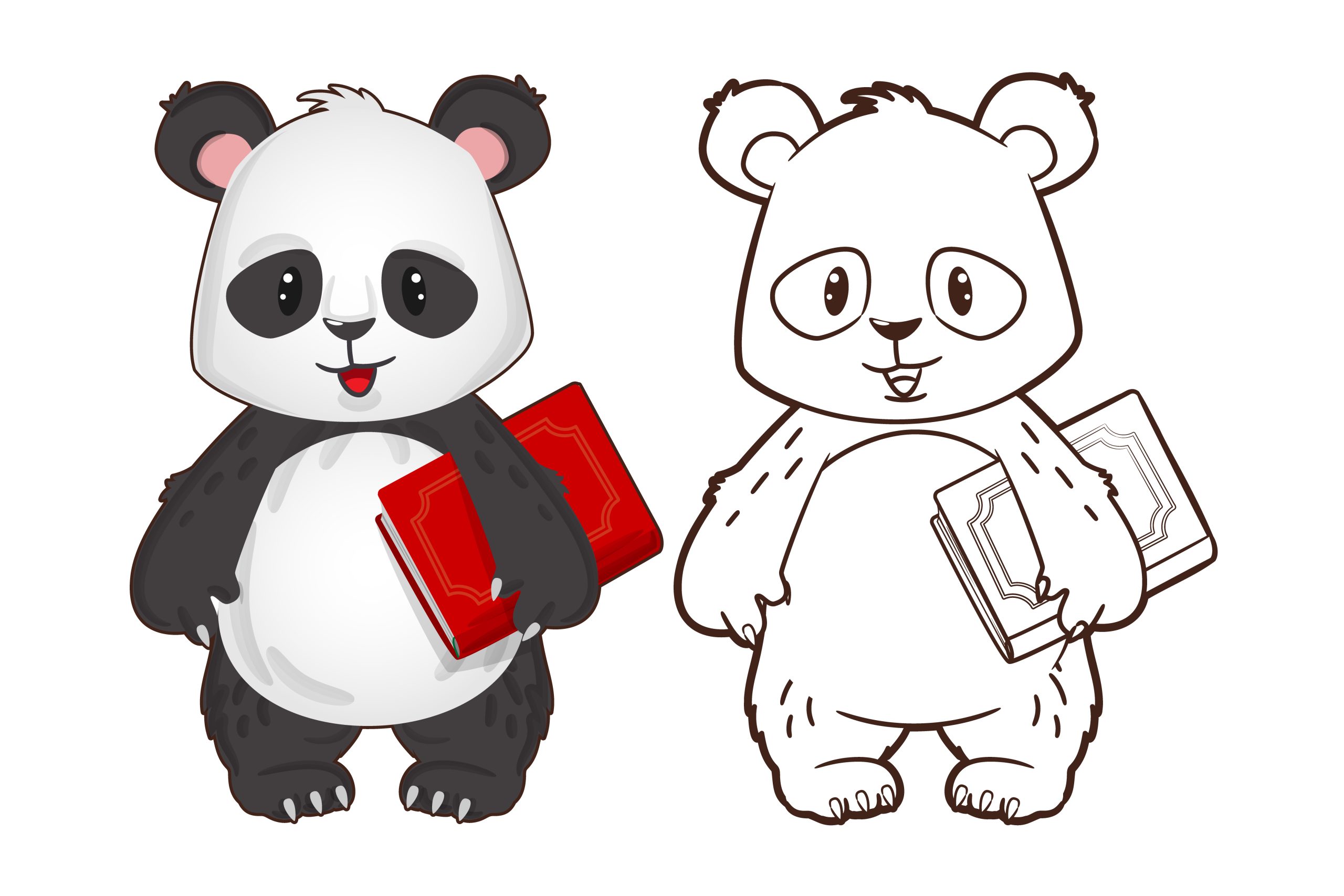 Panda-estudante