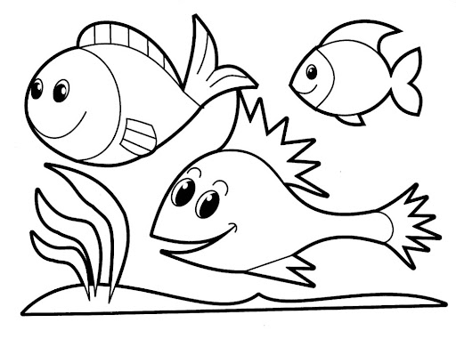 Peixinhos para imprimir e colorir