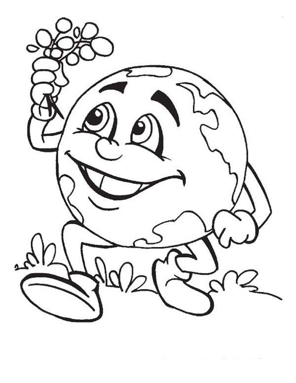 Planetinha para colorir
