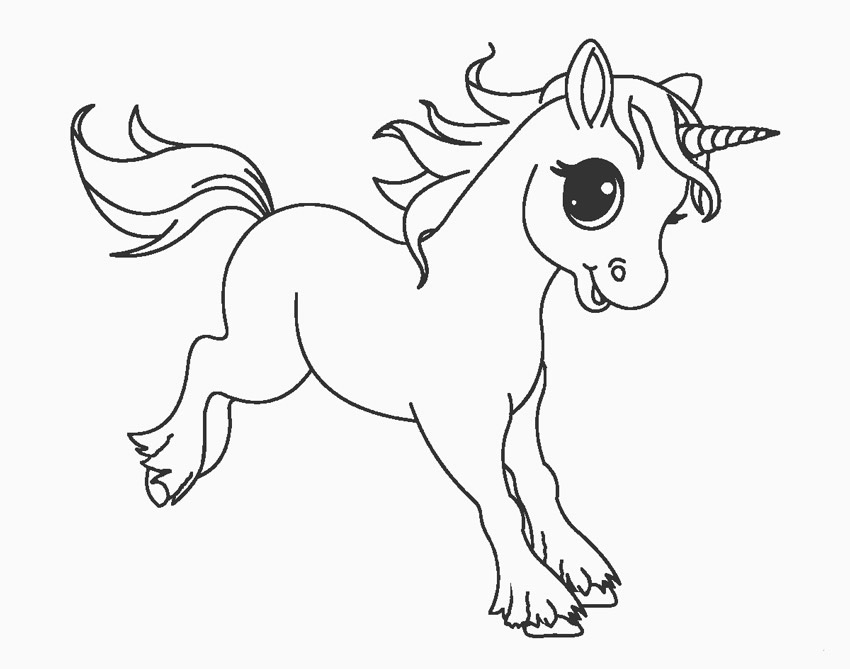 Pônei Unicórnio para colorir