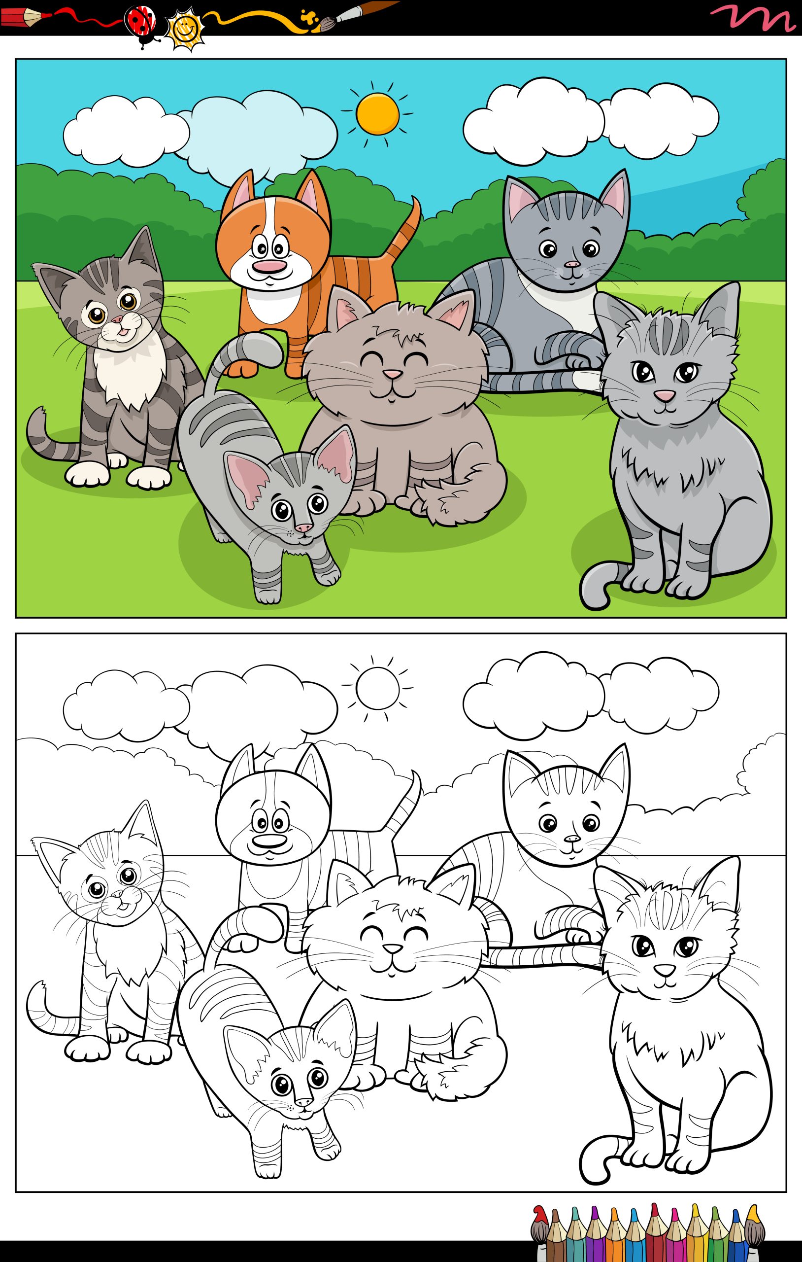 Gatos para pintar
