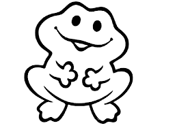 Sapo fofo para colorir