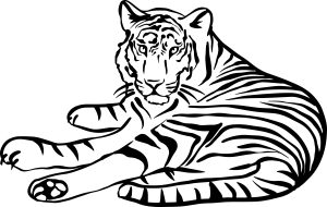 Tigre-deitado-para-pintar