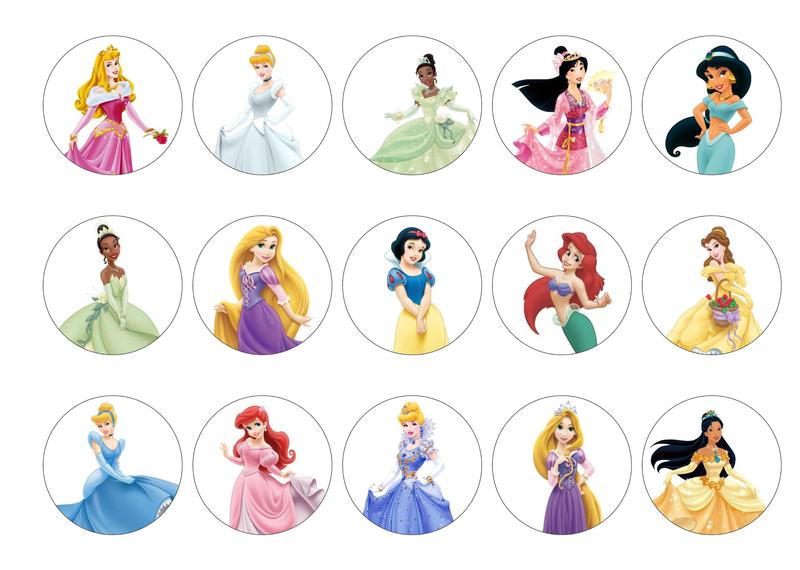 Topo de bolo as princesas