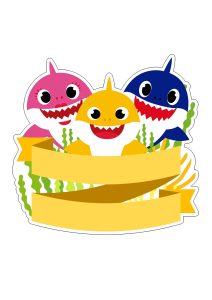 Topo de bolo shark