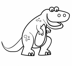 Vamos brincar de colorir o dinossauro