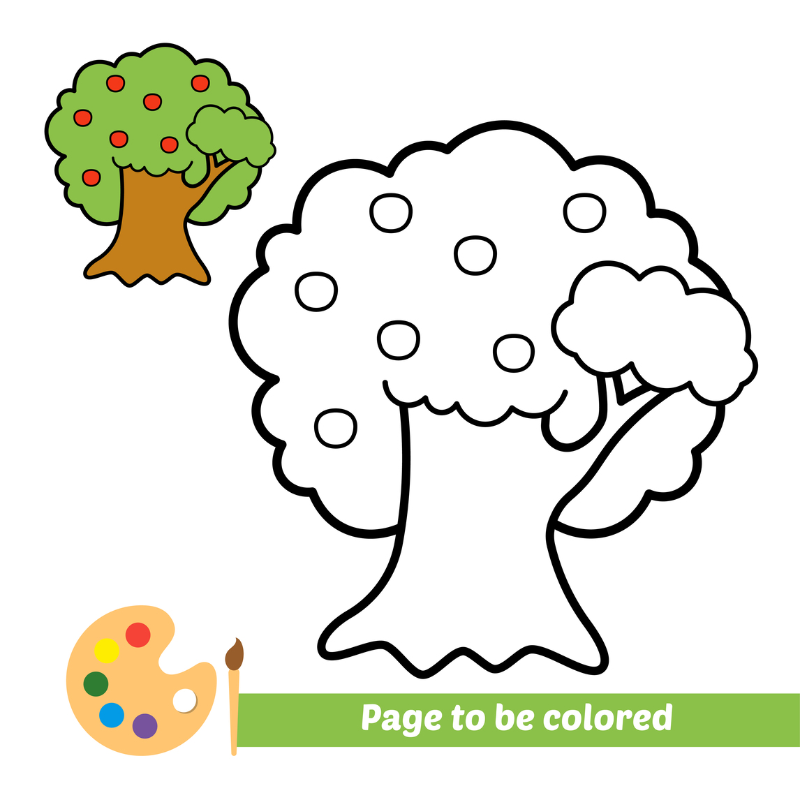 Árvore para colorir