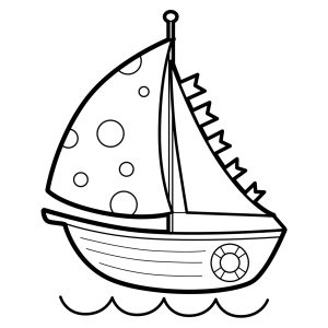 Desenho de barco simples