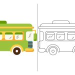Ônibus para colorir