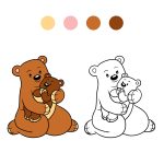 Desenhos de Urso para colorir
