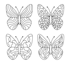 borboleta facil para pintar